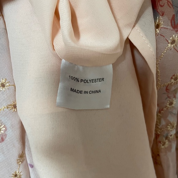 JessaKae Cottagecore Maxi Dress Small Pink Floral Whimsy Fairy Spring Modest - Picture 12 of 13